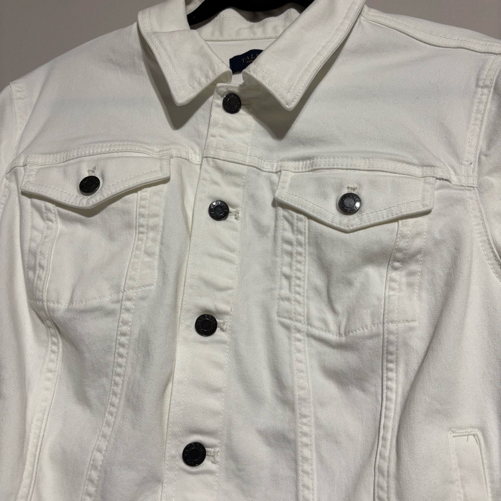 Talbots White‎ Denim Jacket Size 3X Petites